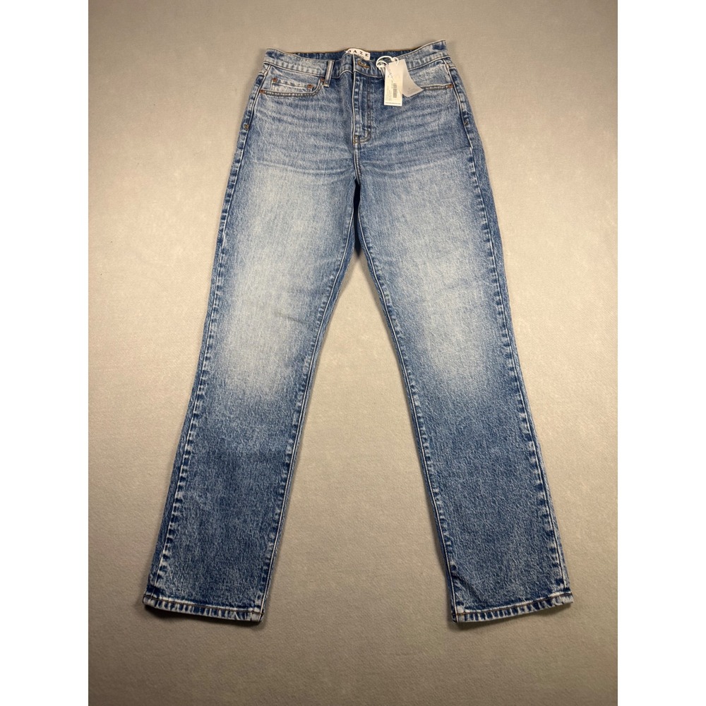 Daze Denim Smarty Pants Face To Face High Rise Slim Straight Jeans 28 NEW